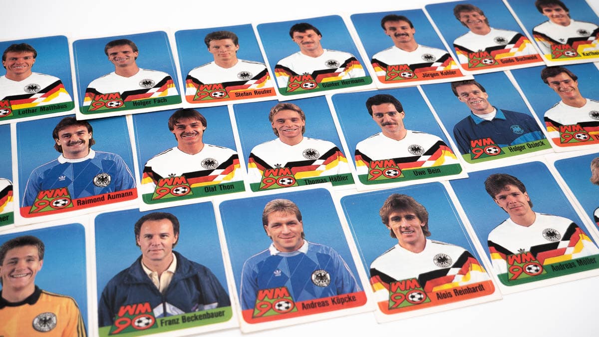 Foto Hanuta Sticker zur Fußball WM 1990
