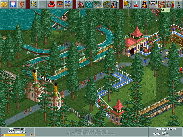 Screenshot RollerCoaster Tycoon 1