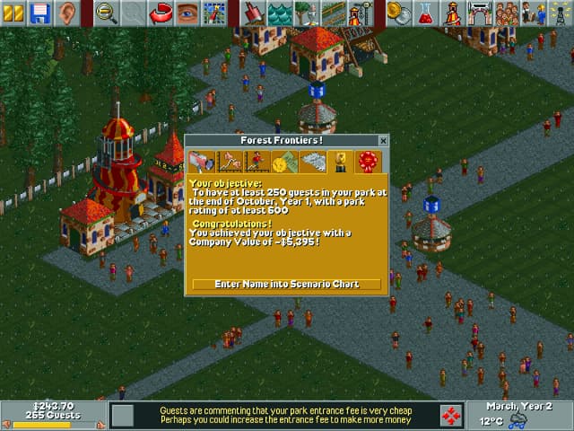 Screenshot RollerCoaster Tycoon 2