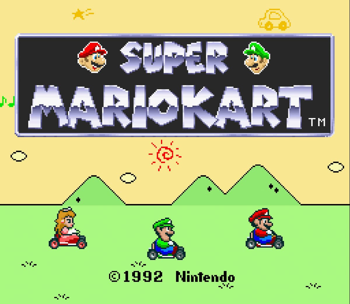 Screenshot Super Mario Kart 01