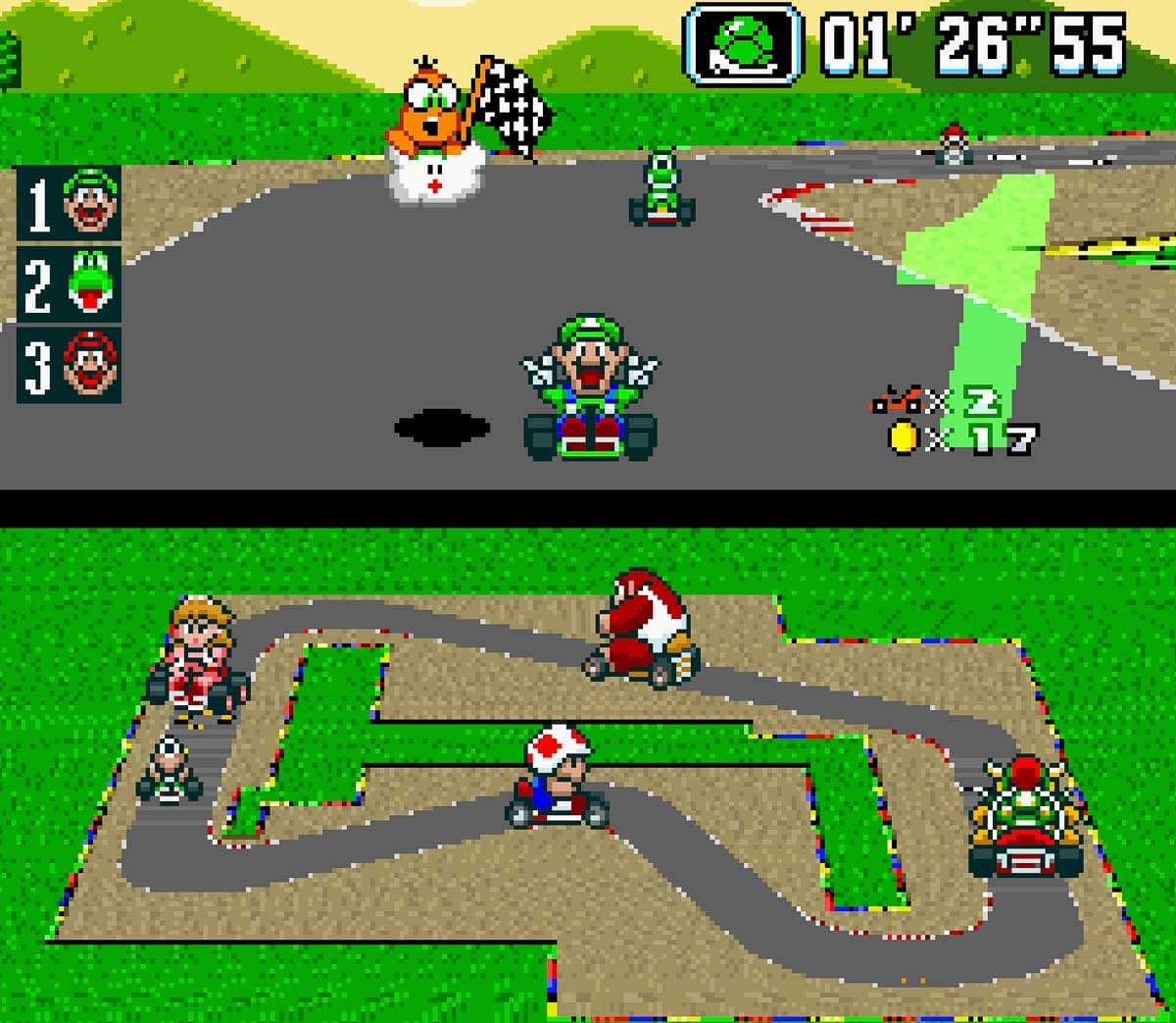 Screenshot Super Mario Kart 03